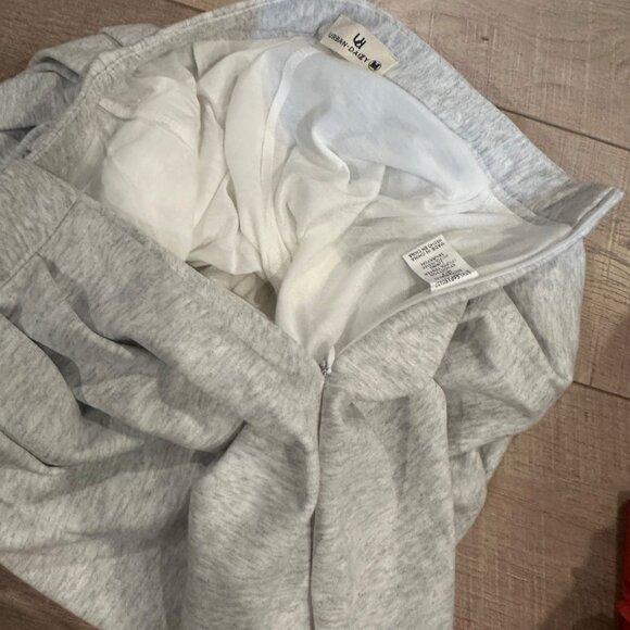 URBAN DAIZY WOMENS MEDIUM PLEATED GRAY HEATHER SKORT NWOT - Picture 7 of 8